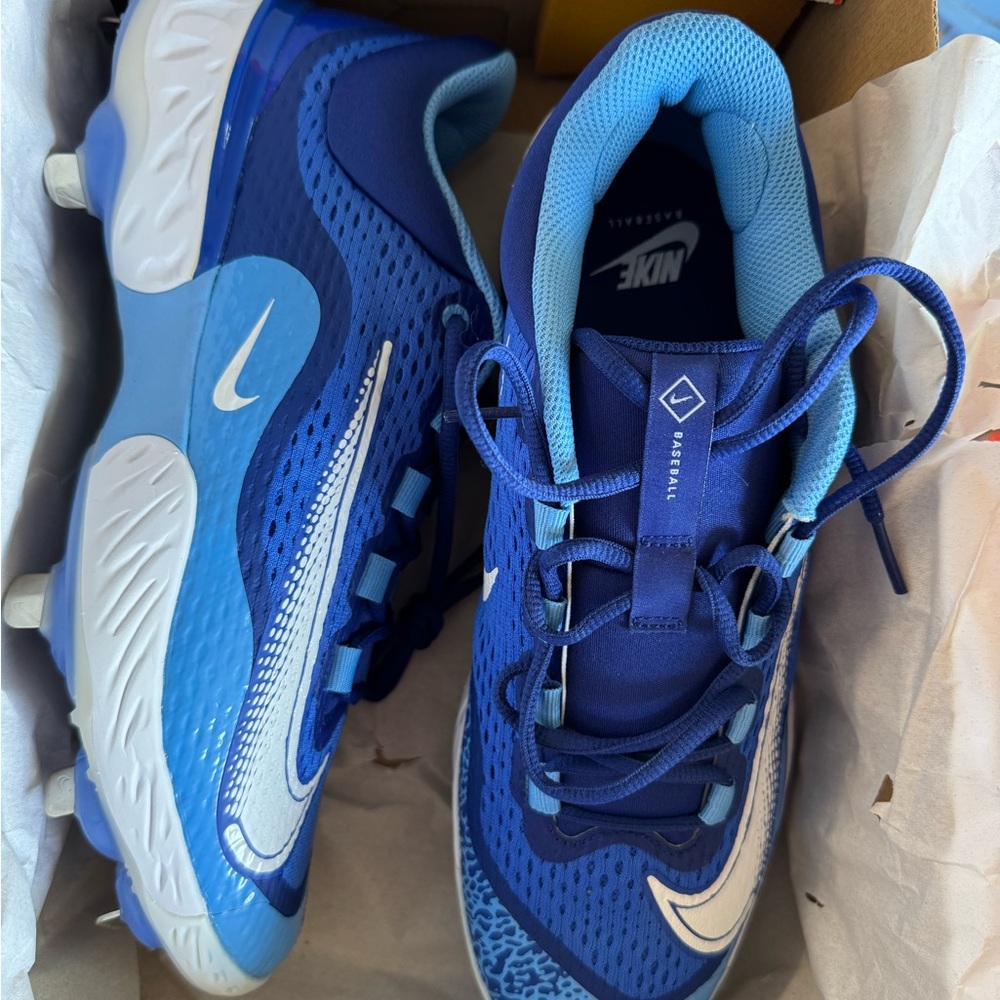 NIB Nike Men's Alpha Huarache Elite 4 Metal Baseball Cleats mens 10